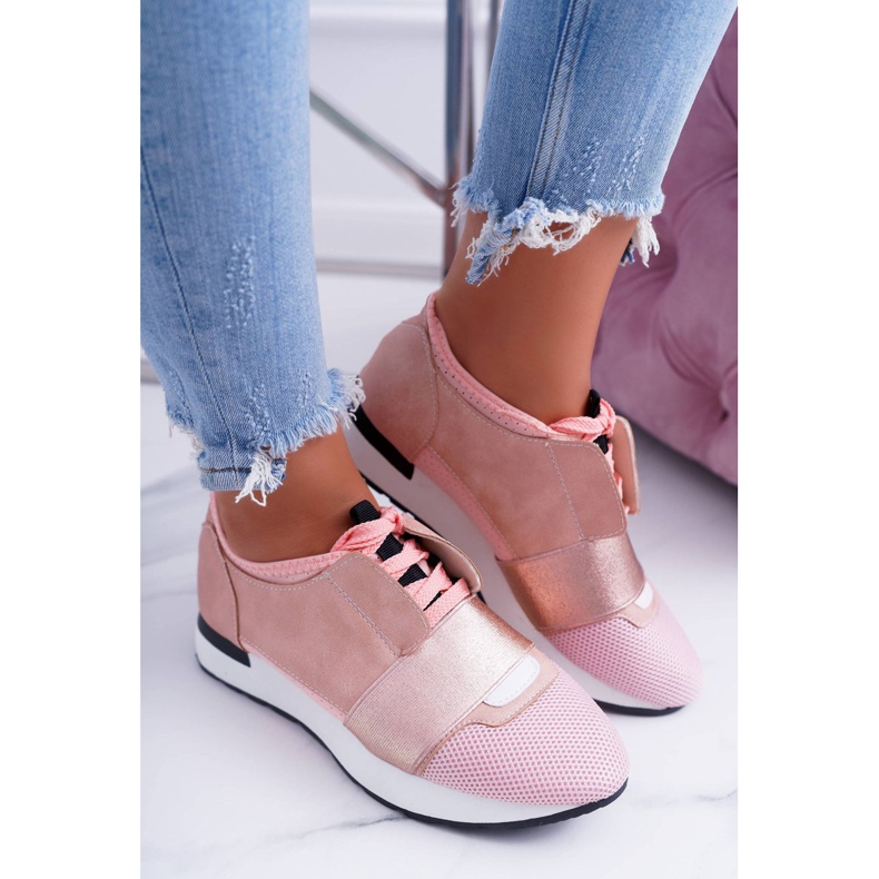 Zapatillas deportivas rosa mujer Lu Boo Madoni rosado 2