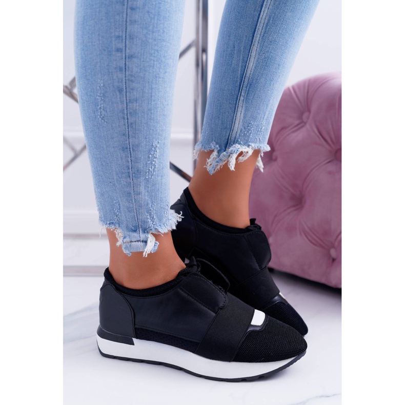 Zapatos deportivos negros Lu Boo para mujer Madoni 2
