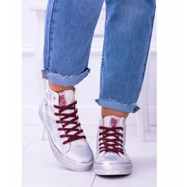 Zapatillas Big Star High Blancas Plateadas BB274016 blanco 4