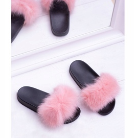 Pantuflas de Mujer con Piel Natural Rosa Naturis 1