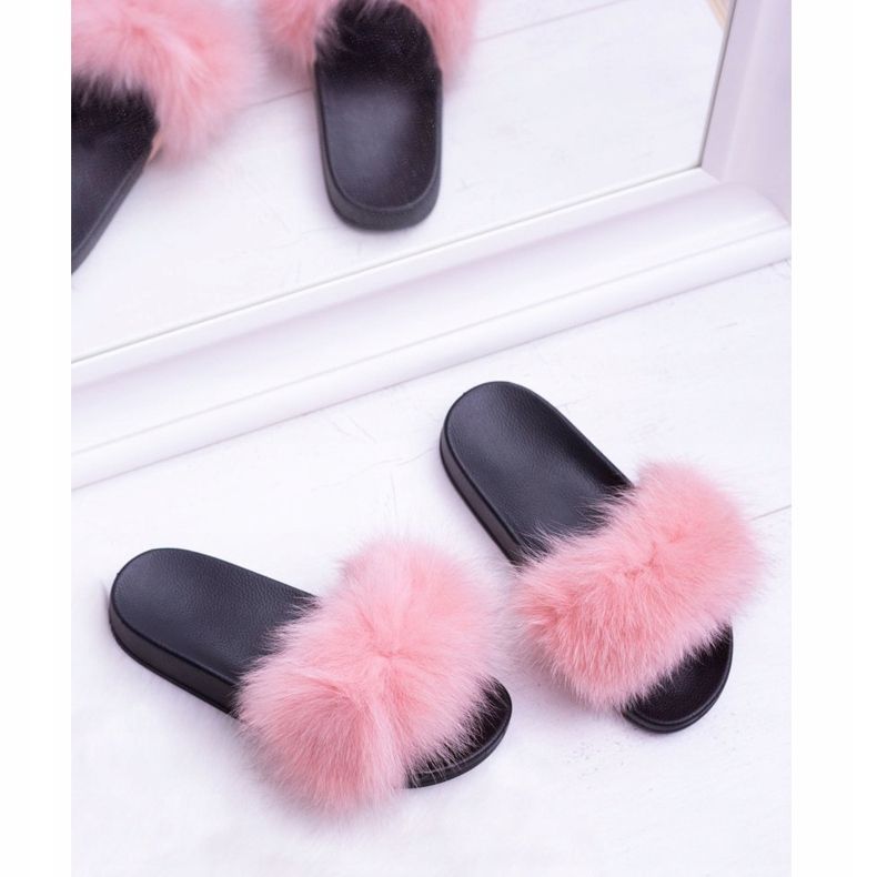 Pantuflas de Mujer con Piel Natural Rosa Naturis rosado 1