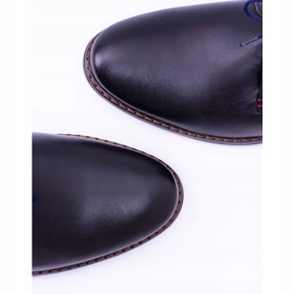 Zapatos Zinedine Nikopol de cuero negro para hombre 5