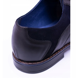 Zapatos Zinedine Nikopol de cuero negro para hombre 6