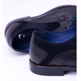 Zapatos Zinedine Nikopol de cuero negro para hombre 7