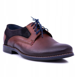 Zapatos Zinedine Nikopol de cuero marrón para hombre 6
