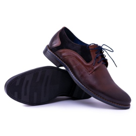 Zapatos Zinedine Nikopol de cuero marrón para hombre 3