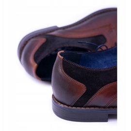 Zapatos Zinedine Nikopol de cuero marrón para hombre 5