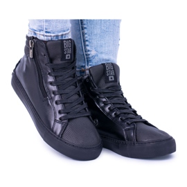 Zapatillas altas negras para mujer Big Star BB274728 negro 1