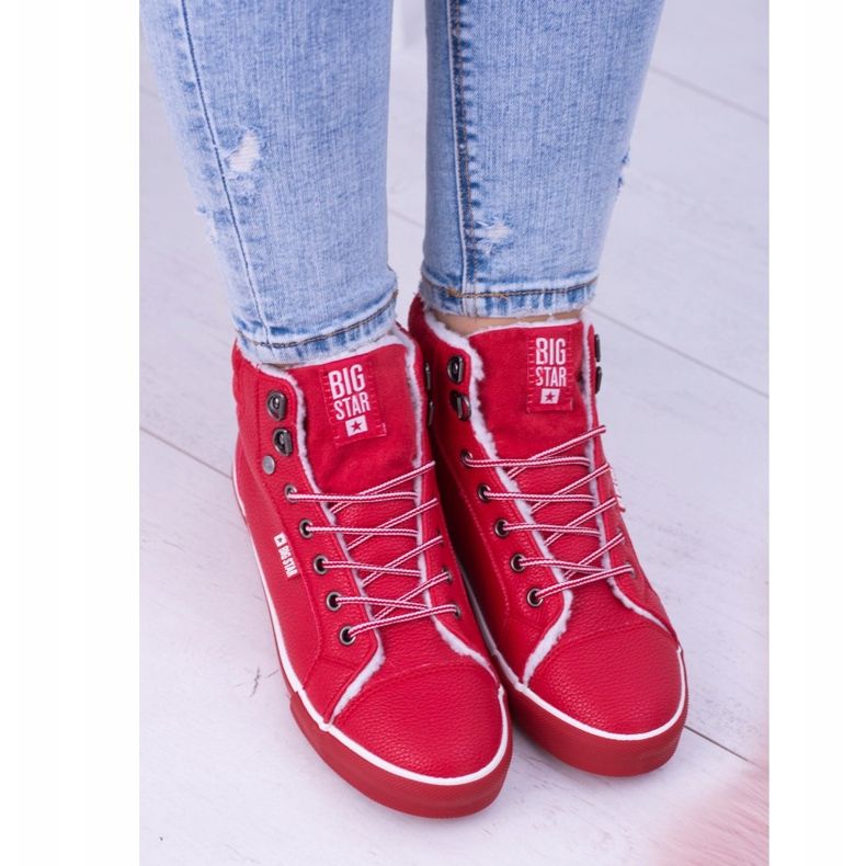 Zapatos deportivos Big Star Insulated Red para mujer BB274003 rojo 1 Zapatos deportivos Big Star Insulated Red para mujer BB274003 rojo 1