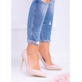 Stilettos Mujer Lu Boo Spitz Lacado Beige Belluci 3