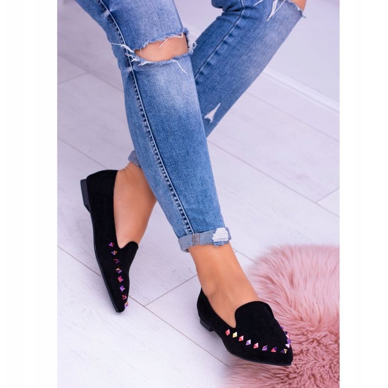 Lu Boo Black Lords Iridiscente Jets Suede Spike negro 2 Lu Boo Black Lords Iridiscente Jets Suede Spike negro 2