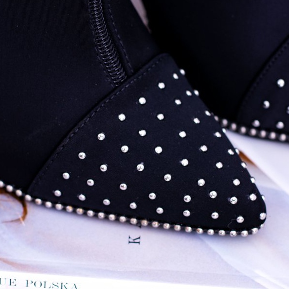 BUGO Botas de ante negras con tacón Regio negro 2