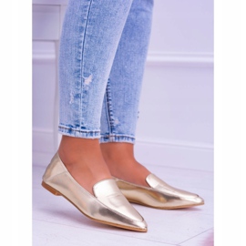 Mocasines de mujer Golden Mirror Lu Boo Mireldo dorado 3