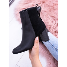 Botas de mujer negras con tacón Laura Messi 1821 negro 6