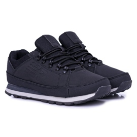 Zapatos de trekking negros sólidos para hombre de Newlans 2 Zapatos de trekking negros sólidos para hombre de Newlans 2