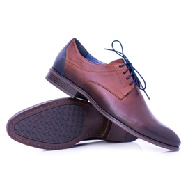 Nikopol Zapatos Brogues De Cuero Marrón Para Hombre Tradicionales 4