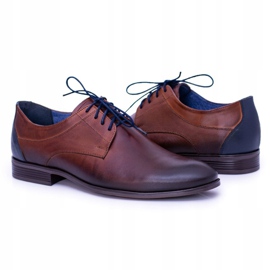 Nikopol Zapatos Brogues De Cuero Marrón Para Hombre Tradicionales 5