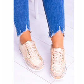 Zapatillas Deportivas Mujer Doradas Con Lentejuelas Lu Boo Infinitiale dorado 2 Zapatillas Deportivas Mujer Doradas Con Lentejuelas Lu Boo Infinitiale dorado 2