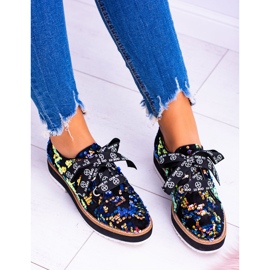 Brogues para mujer Lu Boo Suede Multicolor Moonlight negro 2