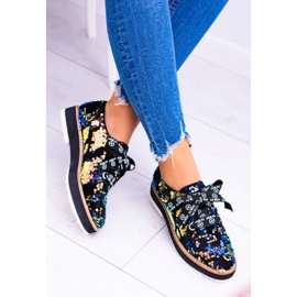 Brogues para mujer Lu Boo Suede Multicolor Moonlight negro 3