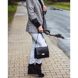 Botas de mujer con cremallera y lentejuelas negras Lu Boo Rafell negro 11