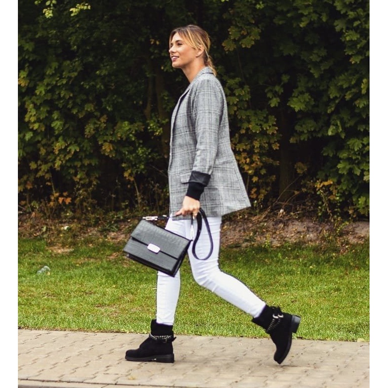 Botas de mujer con cremallera y lentejuelas negras Lu Boo Rafell negro 2