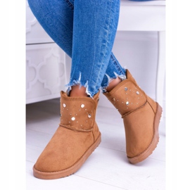 BUGO Botas de nieve cálidas para mujer Suede Camel Biggy marrón 2
