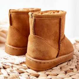 FRROCK Botas de nieve para niños cálidos para jóvenes Khaki Gooby amarillo 2