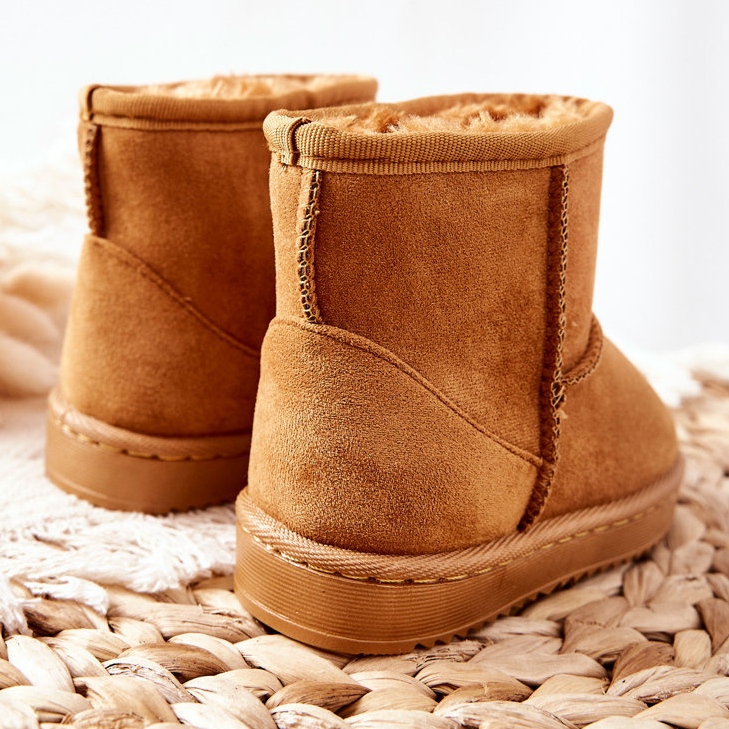 FRROCK Botas de nieve para niños cálidos para jóvenes Khaki Gooby amarillo 2