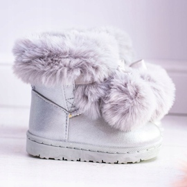 FRROCK Botas de nieve para niños con calefacción Szare Roofy gris 2