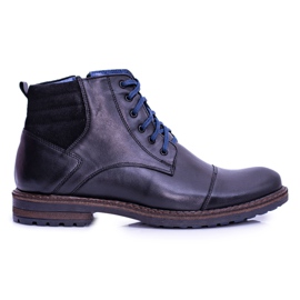 Botas de cuero Nikopol para hombre Botas Ford negras negro 7