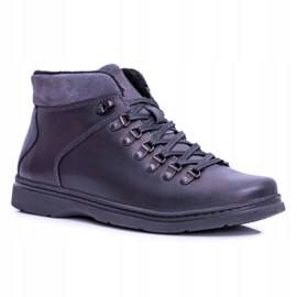 Botas cálidas de hombre de cuero negro Neex Botines Timmo 1 Botas cálidas de hombre de cuero negro Neex Botines Timmo 1