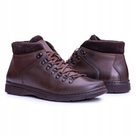 Botas cálidas de hombre de cuero marrón Neex Botines Timmo 3