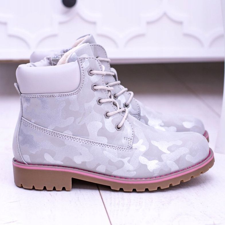 EVE Botas juveniles cálidas grises para niños Trappers MoroStyle 2