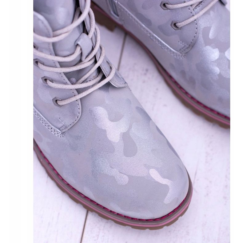 EVE Botas juveniles cálidas grises para niños Trappers MoroStyle 1