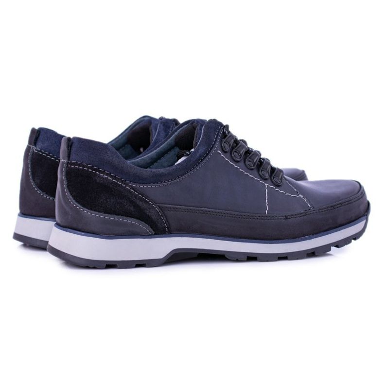 KOMODO Zapatos Brogues para Hombre Azul Marino Outdoor Ivar2 1
