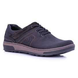 KOMODO Zapatos Ventrillo Casual Hombre Negro 2
