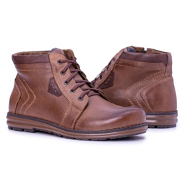 Polbut Botas de abrigo marrón para hombre Verno 1