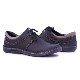 KOMODO Zapatos Hombre Negro Piel Nubuck Fuego 1