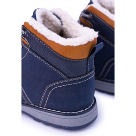 Vico Cálidos zapatos de trekking de hombre azul marino con forro polar Nuss 6