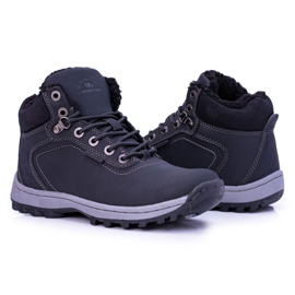 Ax Boxing Zapatos negros de trekking Intenso para hombre con forro polar 1