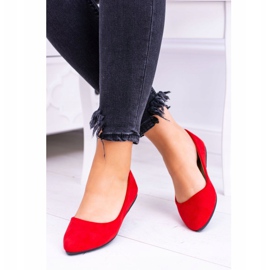 PS1 Bailarinas de mujer rojas Suede Dermeno rojo 1