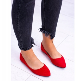 PS1 Bailarinas de mujer rojas Suede Dermeno rojo 5