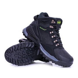 Mckeylor Zapatos de trekking negros para hombre calentados con forro polar Padava 8