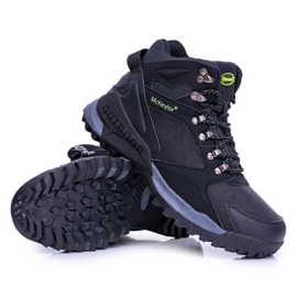 Mckeylor Zapatos de trekking negros para hombre calentados con forro polar Padava 4