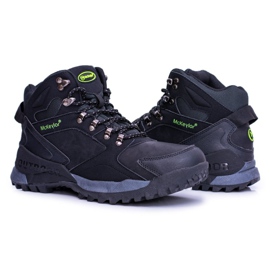 Mckeylor Zapatos de trekking negros para hombre calentados con forro polar Padava 3
