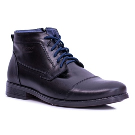 Nikopol Botas de cuero negro para hombre con cremallera de Gregory 1