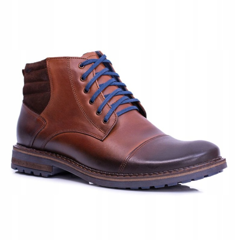 Botas de cuero Nikopol para hombre Botas Ford marrones marrón 1