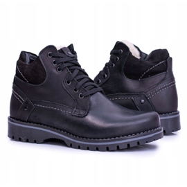 Botas negras para hombres y jóvenes calentadas con vellón Komodo 885 negro 4