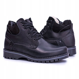 Botas negras para hombres y jóvenes calentadas con vellón Komodo 885 negro 2